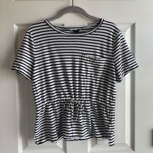 4FOR$20 J Crew Striped Tie Tee